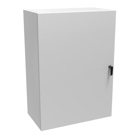 Hammond 1/4 Turn Latch with Handle Electrical Enclosures, 42 in H, 16 in D, 30 in W, NEMA 4, Steel EN4SD423016LG